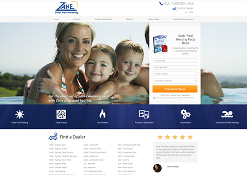 Solar Heating System Website